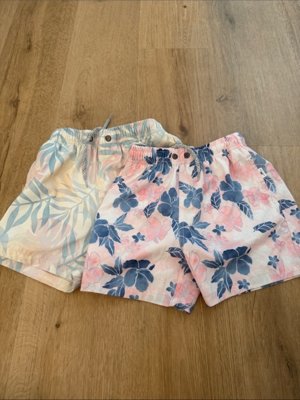 Vintage Summer Kids' Tropical Print Volley Swim Trunks - Picture 1 of 3